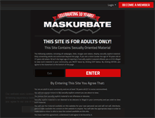 Tablet Screenshot of maskurbate.com